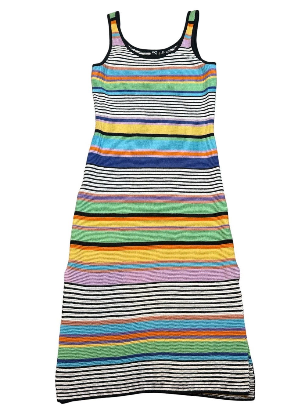 Roxy Women’s Sunshine Bouquet Rainbow Stripe Knit Midi Dress M / US 10